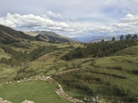 Farms and varying landscapes surrounding Cusco, Peru are seen in this undated handout photo released April 6, 2016 by Amy Goldberg. REUTERS/Amy Goldberg/Handout via Reuters