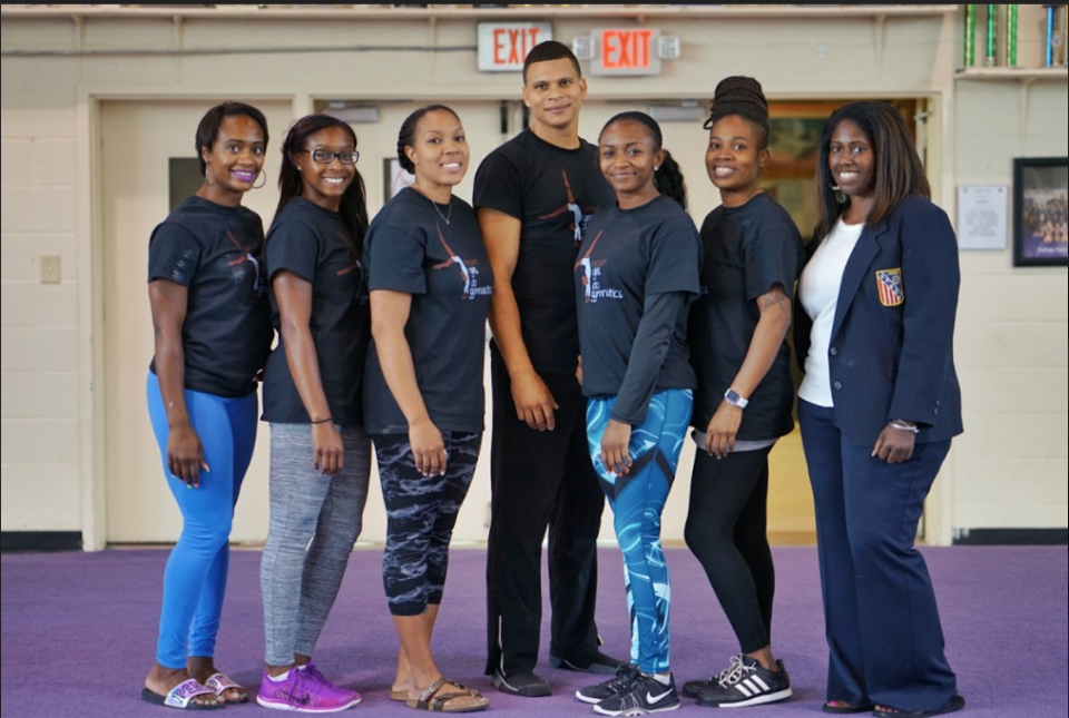 Godby High School alumna, Derrin Moore, second from right, with coaches at the first "Inaugural BGDG Conference" hosted in College Park, Georgia in 2017.