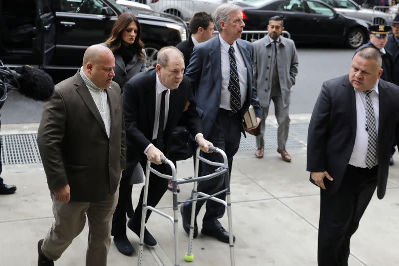 Film producer Harvey Weinstein arrives at Criminal Court for first day of sexual assault trial in New York