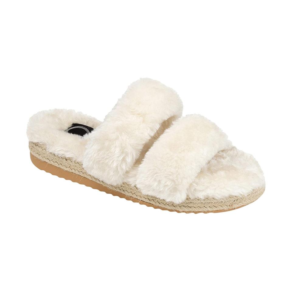 Journee Collection Faux Fur Relaxx Slipper Wedding Day Bridal Slippers