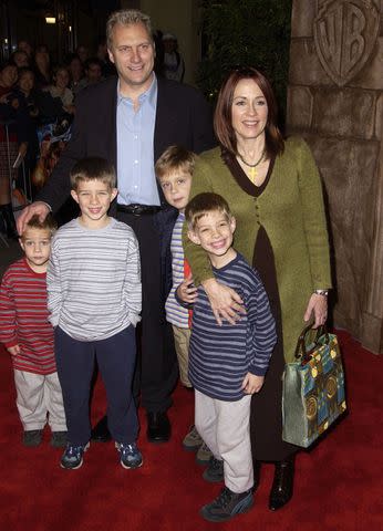 <p> SGranitz/WireImage/Getty Images</p> Patricia Heaton and her husband David Hunt, along with their sons Joseph, Daniel, John, and Samuel, attended the premiere of Harry Potter and The Sorcerer’s Stone.