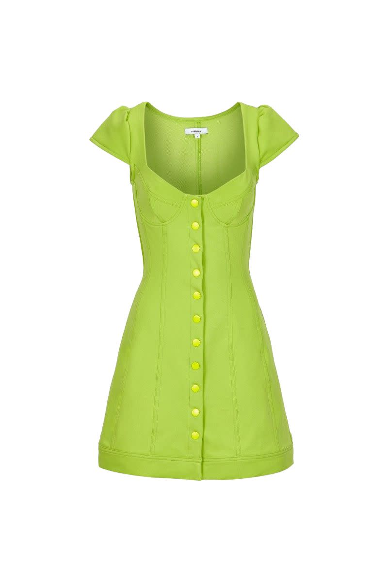 Miaou Gigi Dress Acid Lime