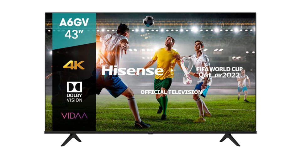 Esta Tv de Hisense tiene el tamaño ideal para espacios más pequeños o como segunda Smart TV - Imagen: Amazon México