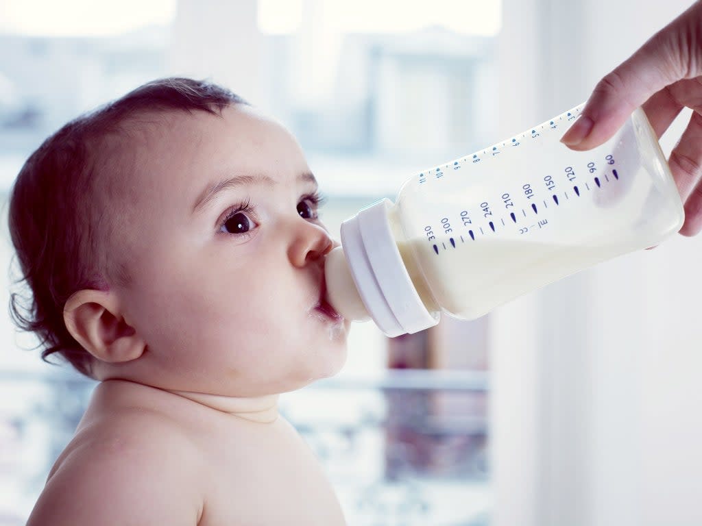 Thousands of babies are being diagnosed with cow’s milk allergy when they are only showing ‘normal’ infanthood ailments  (PhotoAlto/Getty Creative)