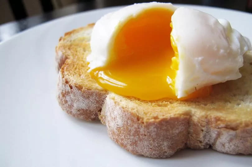 Poached egg.