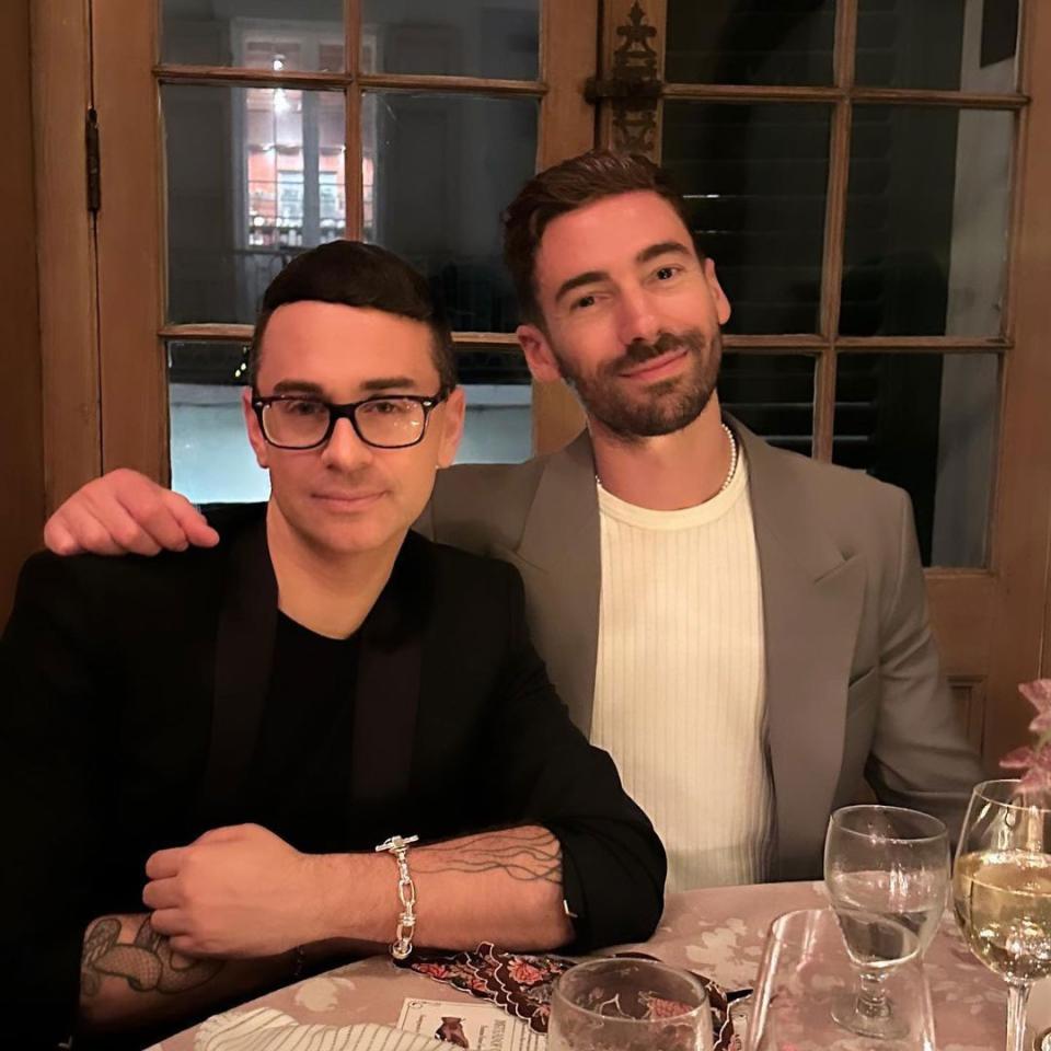 <p>Christian Siriano & Kyle Smith</p>