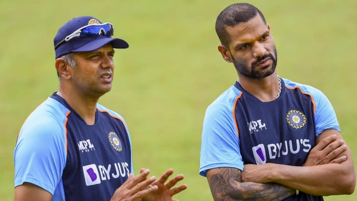 Rahul Dravd and Shikhar Dhawan