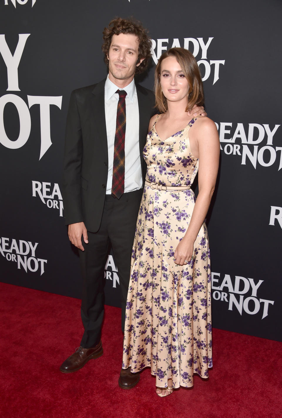 Adam Brody and Leighton Meester attend the premiere of Fox Searchlight's "Ready Or Not" at ArcLight Culver City on August 19, 2019 in Culver City, California. (Photo by Alberto E. Rodriguez/WireImage)