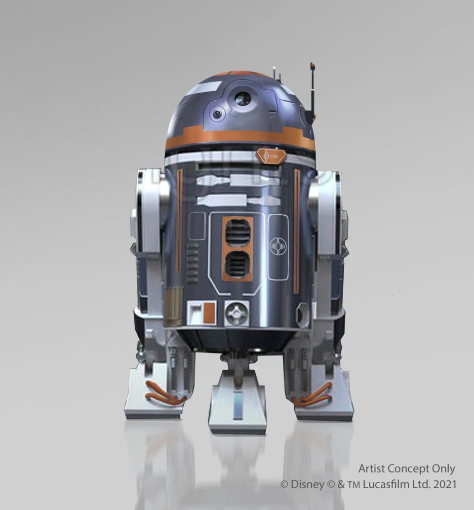 SK-62O astromech droid from Star Wars: Galactic Starcruiser concept art