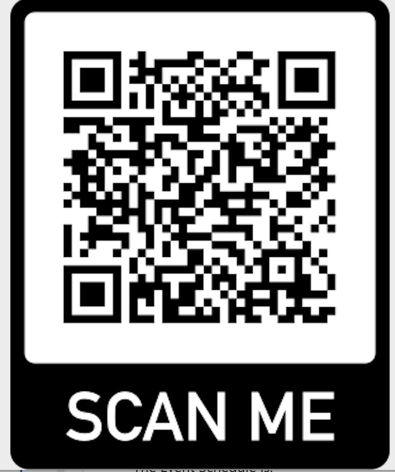 Here is the QR Code for people to sign up for the open mic portion of the event.