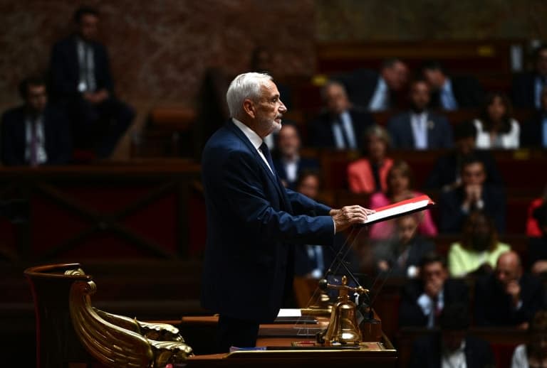 Le doyen des députés, José Gonzalez (RN), donne le coup d'envoi des travaux de la nouvelle Assemblée nationale, le 28 juin 2022 à Paris - Christophe ARCHAMBAULT © 2019 AFP