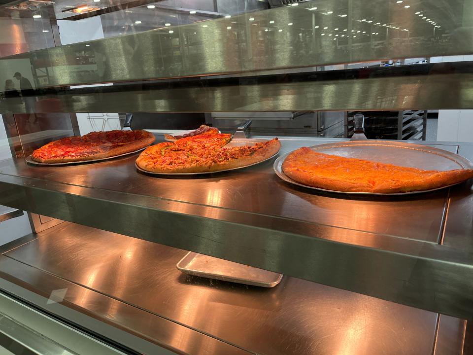 Pizza at the food court at Costco in Iceland.