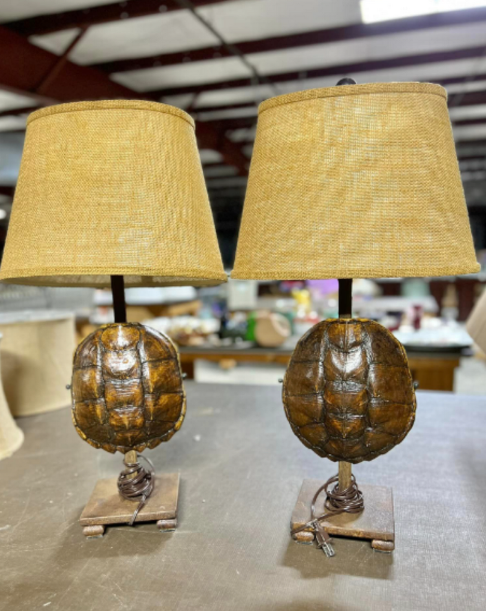 Turtle lamps among personal items from Murdaugh family home listed for sale at auction Thursday in Pembroke Georgia.