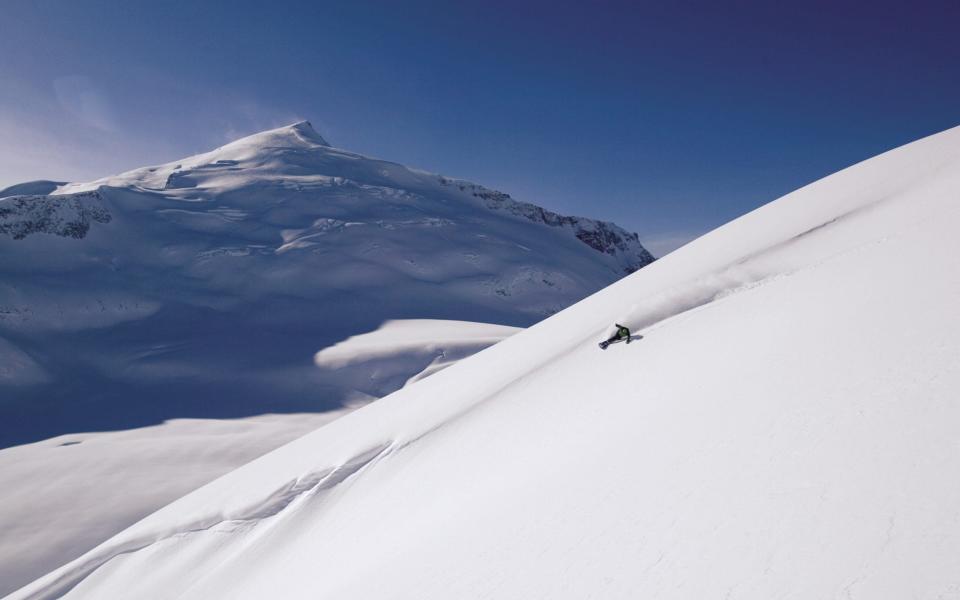 A skiier in Canada - Powder Shot
