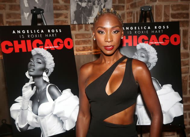 Angelica Ross at her Broadway debut as Roxie Hart in the hit musical 