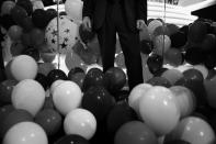 <p>A Secret Service Agent stands his post among the balloons after the conclusion of the RNC Convention in Cleveland, OH. on July 21, 2016. (Photo: Khue Bui for Yahoo News)</p>