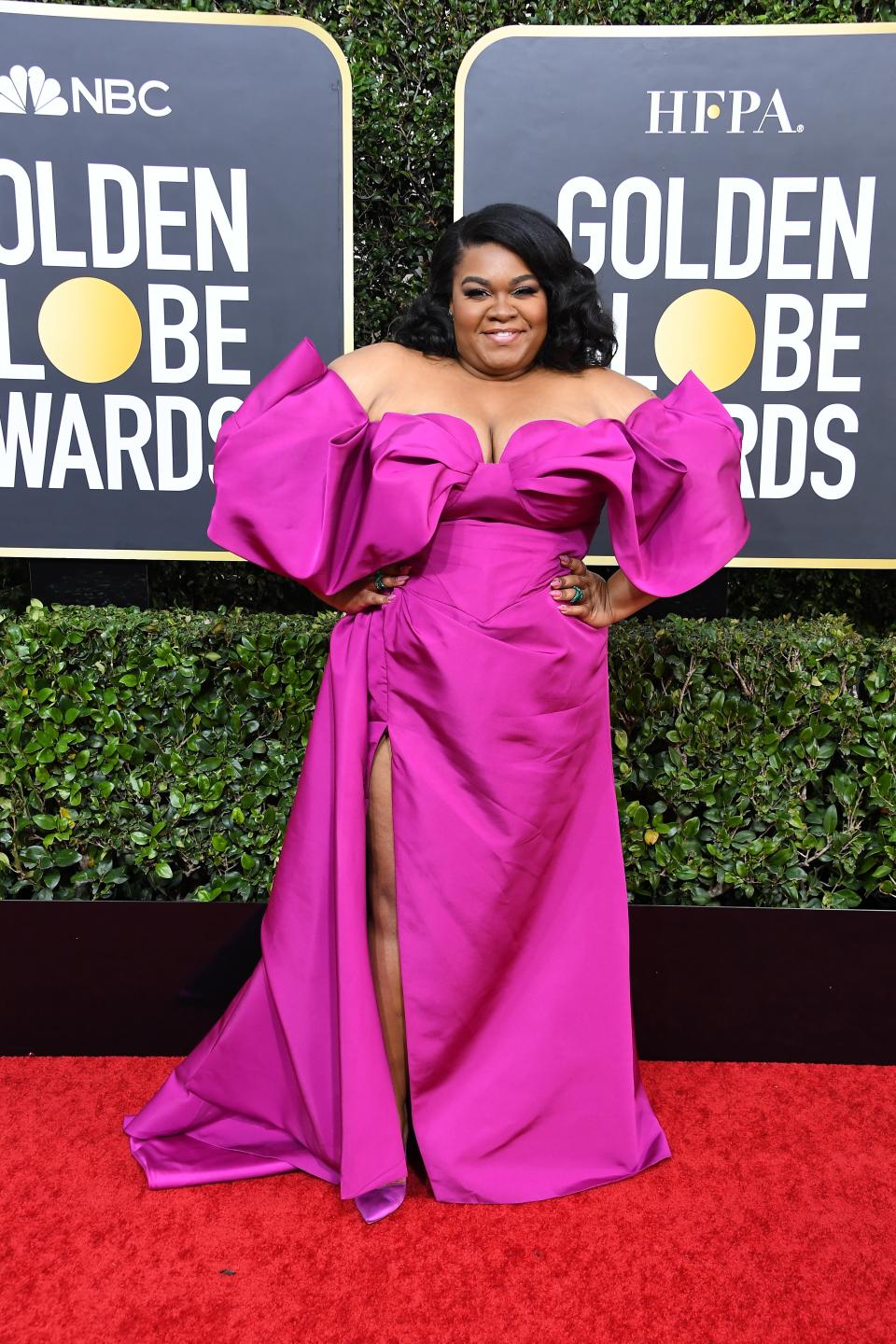 <h1 class="title">Da’Vine Joy Randolph in Christian Siriano, Stuart Weitzman shoes, and Lark & Berry jewelry</h1><cite class="credit">Photo: Getty Images</cite>