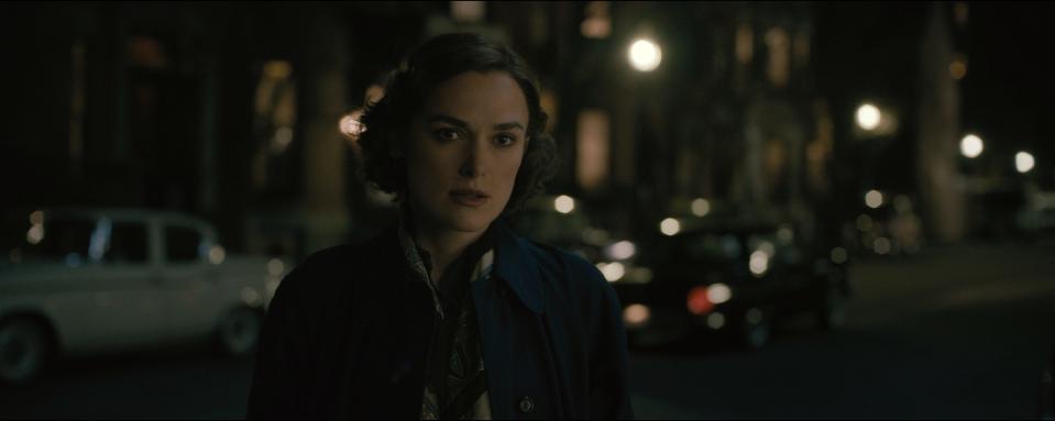 Keira Knightley as Milton's Loretta McLaughlin in "Boston Strangler," streaming March 17 on Hulu.