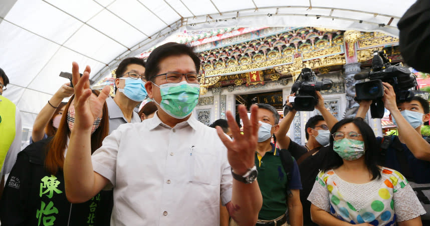 林佳龍今天表示，他其實沒有被正式徵詢是否改選新北市長，而身為萬華人，以萬華為容，他想改變台北市，因此選市長，就從改變萬華開始。（圖/黃鵬杰攝）