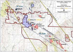 Location of PWC, within the Cortez Structural Zone (Leonardson, 2010)