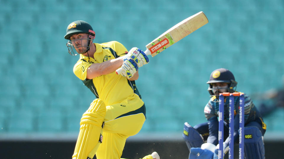 Batsman Chris Lynn in action for Australia.