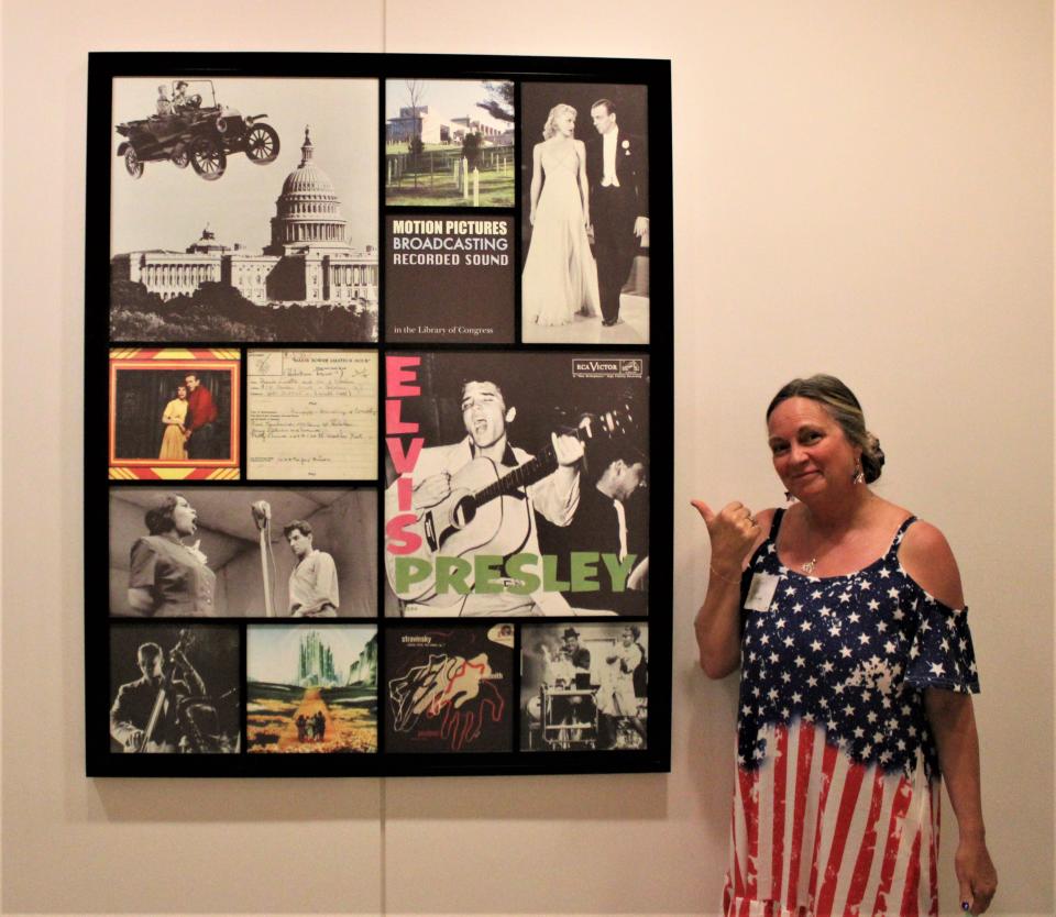 Laureen's favorite display along the tunnels to Congress shows some of the best moments in U.S. history.