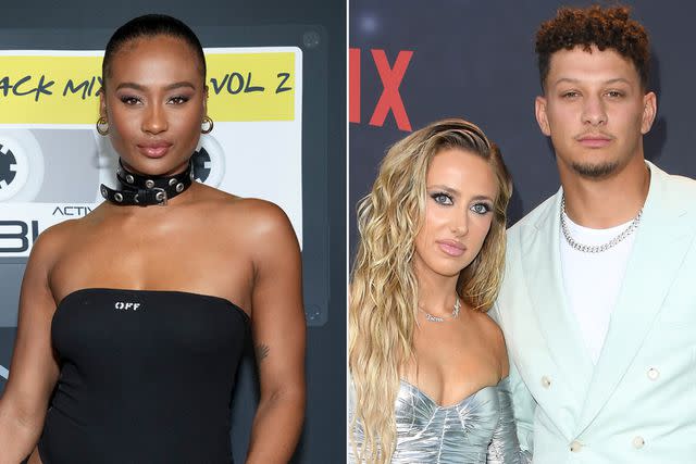 <p>Bennett Raglin/Getty; Steve Granitz/FilmMagic</p> Travis Kelce's Ex Kayla Nicole Unfollows Brittany and Patrick Mahomes on Instagram amid Taylor Swift Rumors