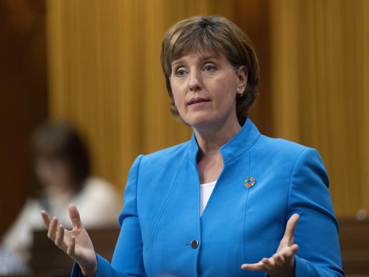 Agriculture Minister Marie-Claude Bibeau says the federal government is working very hard to solve this crisis. (Adrian Wyld/The Canadian Press - image credit)