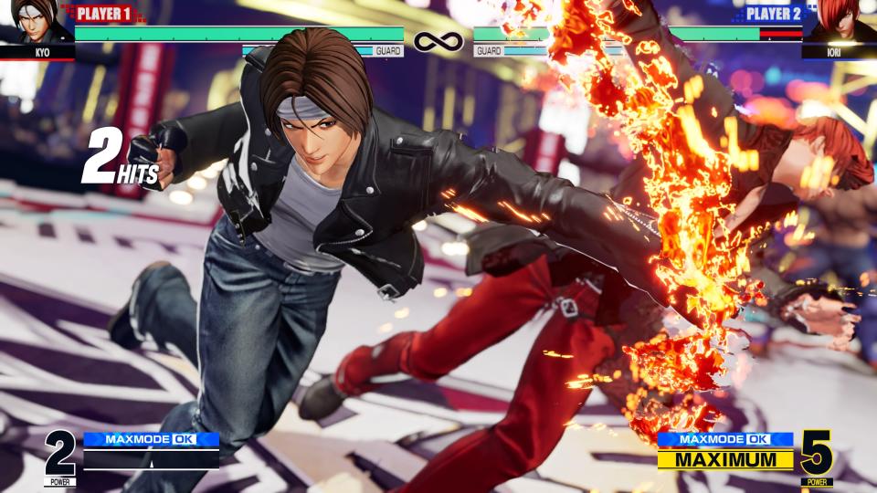 King of Fighters 15 screenshot showcasing two fighters duking it out
