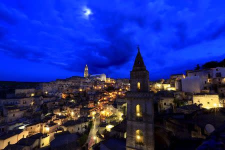 A general view of Matera's Sassi limestone cave dwellings in southern Italy April 30, 2015. REUTERS/Tony Gentile