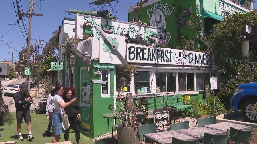 Patrick’s Roadhouse located on Pacific Coast Highway has been serving guests since 1973. (KTLA)