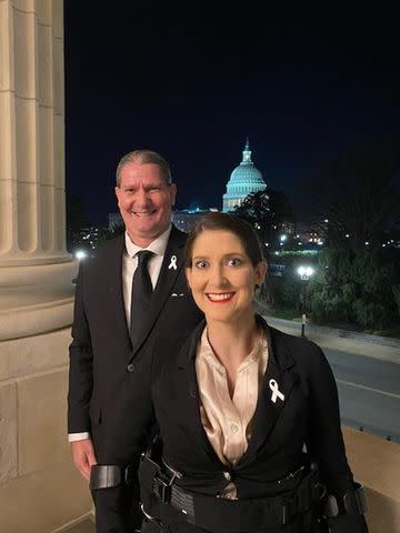 <p>Courtesy of the Elliott Family</p> Brittany Elliott in Washington, D.C.