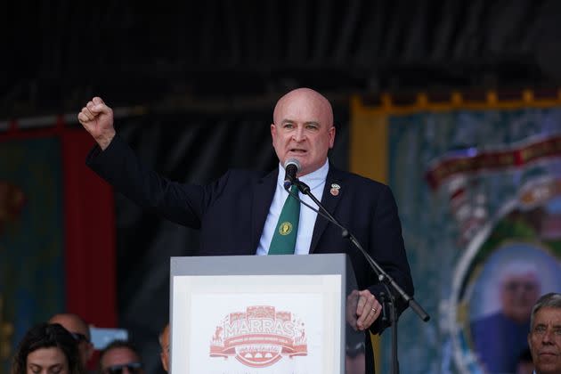 RMT general secretary Mick Lynch has said Britain could be brought to a standstill by a wave of strikes hitting “every sector of the economy”. (Photo: Ian Forsyth via Getty Images)