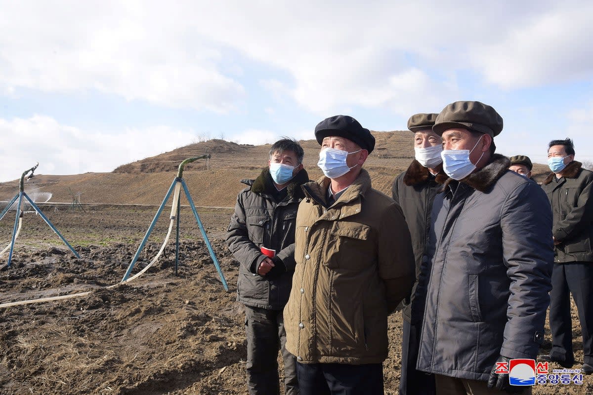 North Korea’s Premier Kim Tok Hun inspects projects in various sectors, in North Korea, in this undated photo released on 5 December, 2022 by North Korea’s Korean Central News Agency (KCNA (via REUTERS)