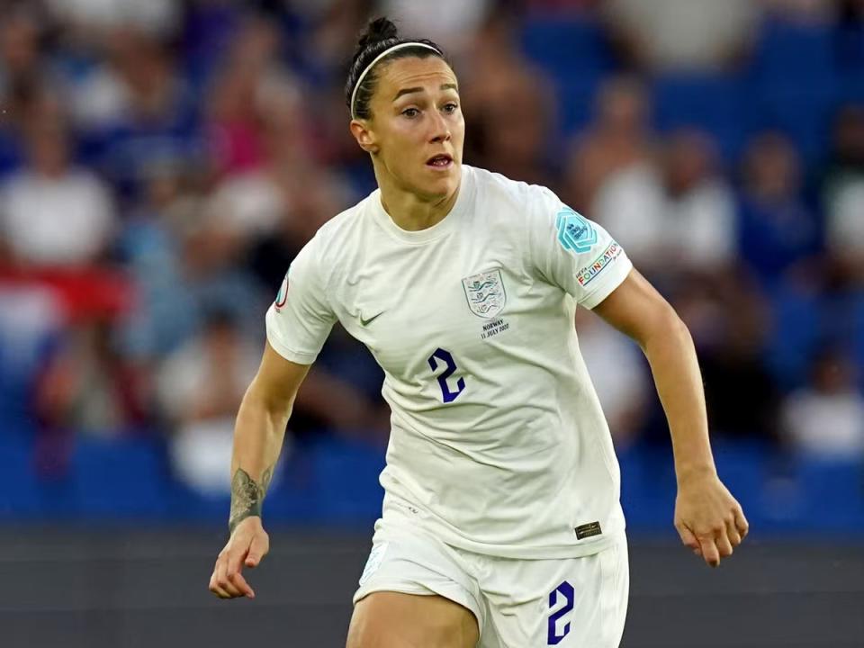 Lucy Bronze insists England are keeping their feet on the ground (Gareth Fuller/PA) (PA Wire)