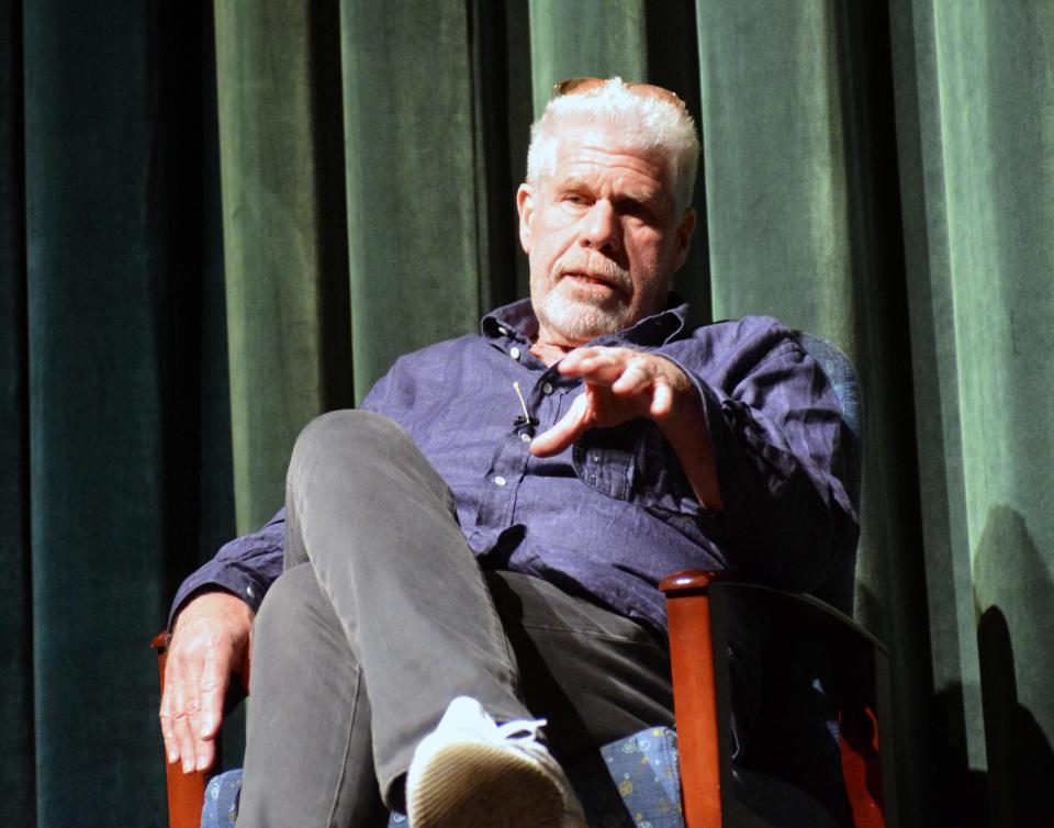 A conversation with actor Ron Perlman at the New Mexico State University Center for the Arts started off the Las Cruces International Film Festival on Thursday, April 4, 2024.