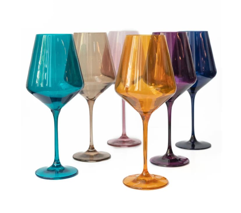 Estelle Colored Wine Stemware (Image: Estelle Colored Glass)