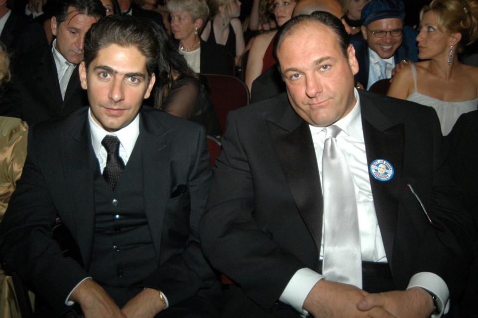 Michael Imperioli and James Gandolfini during 55th Annual Primetime Emmy Award