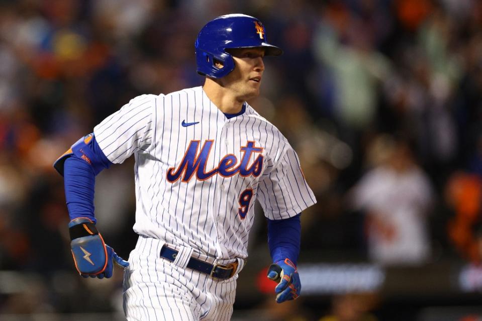 尼莫（Brandon Nimmo）在劫難逃。法新社