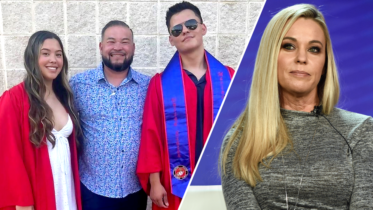 Hannah and Collin Gosselin claim he was allegedly abused by their mom, Kate Gosselin. (Photo: Jon Gosselin/Getty Images)