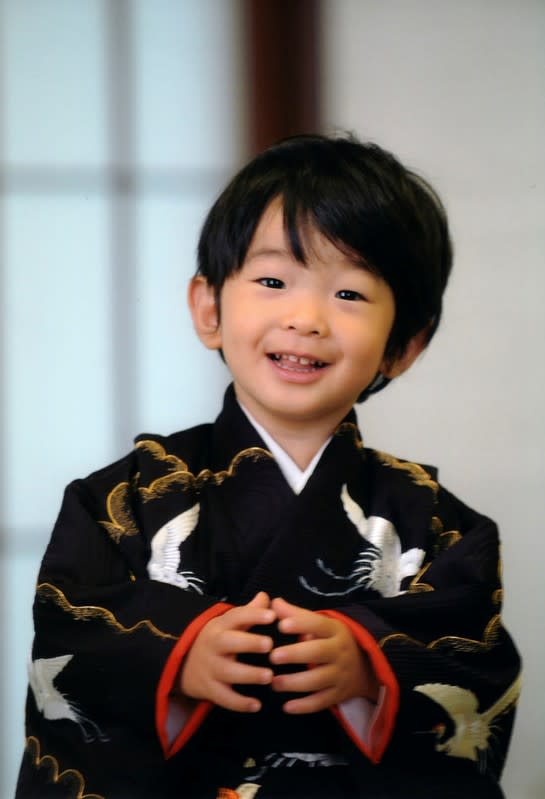 FILE PHOTO: Japanese Prince Hisahito, the son of Prince Akishino and Princess Kiko, poses in Tokyo