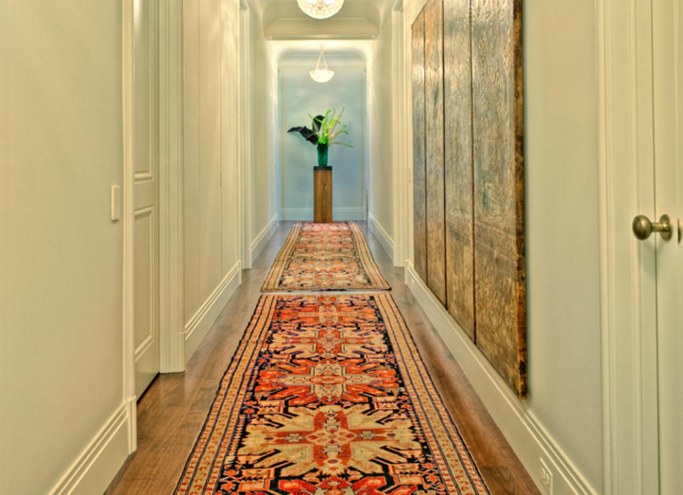 <body><p>Don't be quick to rule out a rug in the entryway because of the amount of traffic the space gets. The right runner will add warmth to your space and <a rel="nofollow noopener" href=" http://www.bobvila.com/tv-remote/46938-10-ways-to-welcome-a-house-guest/slideshows#.VKHFR8AA0?bv=yahoo" target="_blank" data-ylk="slk:welcome guests to your home;elm:context_link;itc:0;sec:content-canvas" class="link ">welcome guests to your home</a>. Choose the material accordingly; and if you're still concerned it might require more than a regular cleaning, get creative and station a shoe rack to signal to guests that there's a no-shoe policy indoors.</p></body>
