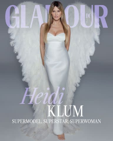 Heidi Klum Slips Back Into Her Victoria's Secret Angel Wings for Sexy  “Glamour” Germany Shoot: 'Still Fit