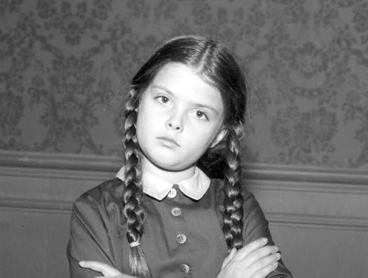 Lisa Loring as Wednesday Addams in a 1966 episode of 