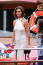 <p>Katie Holmes attends the Alice+Olivia presentation during New York Fashion Week at Pier 59 on September 11, 2018 in New York City. (Photo: Gotham/GC Images) </p>