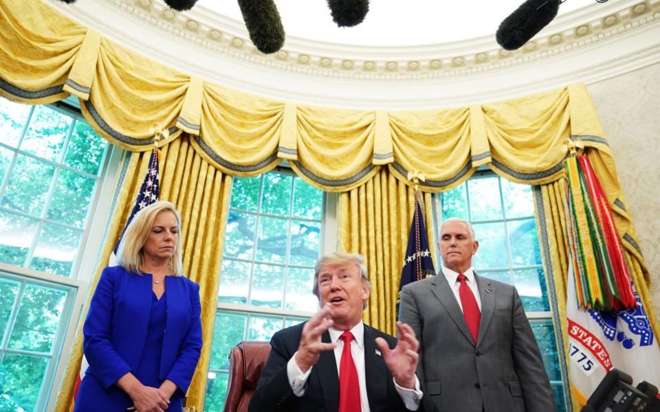 Donald Trump at the White House - AFP