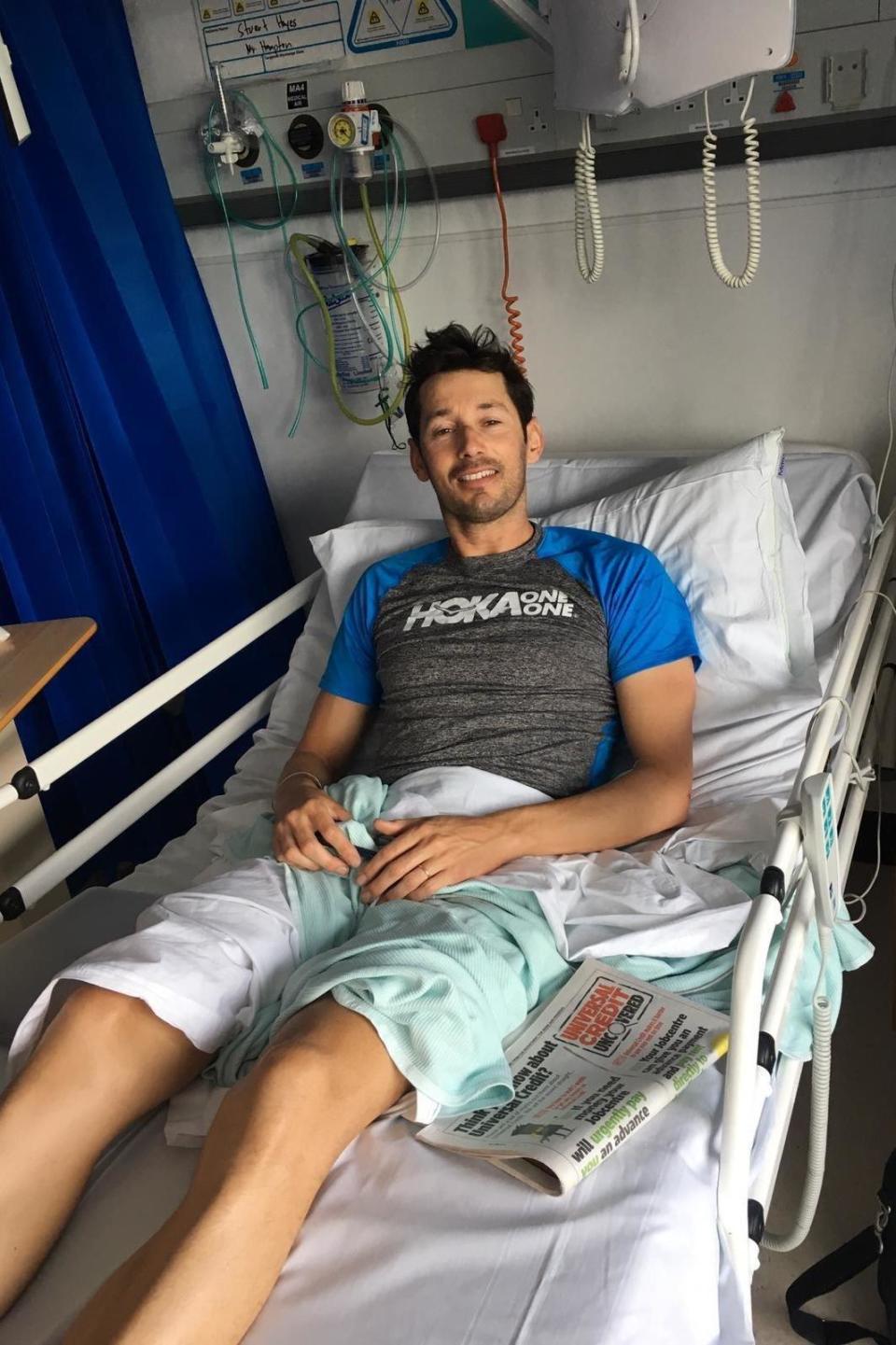 Olympic triathlete shatters pelvis after crash with deer in London park