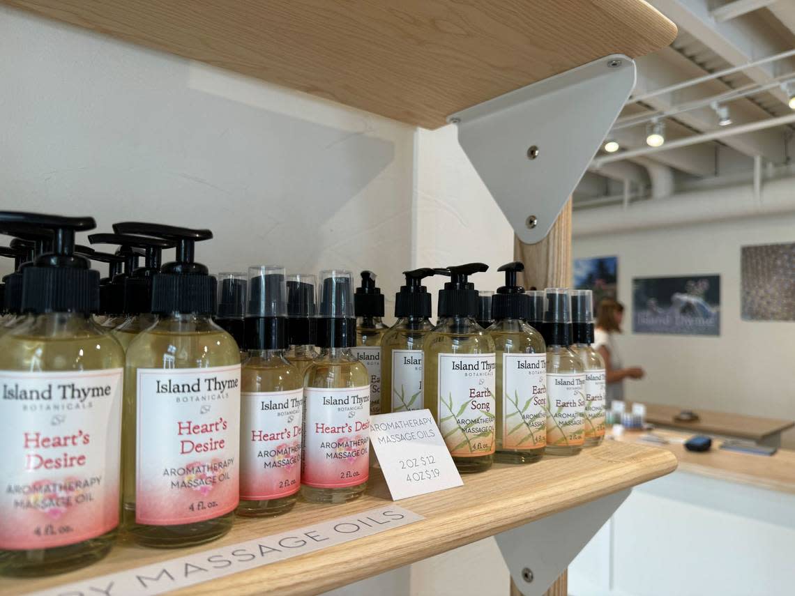 Products at Island Thyme Botanicals at 150 First Street S. in Friday Harbor, Wash. on August 2, 2024.