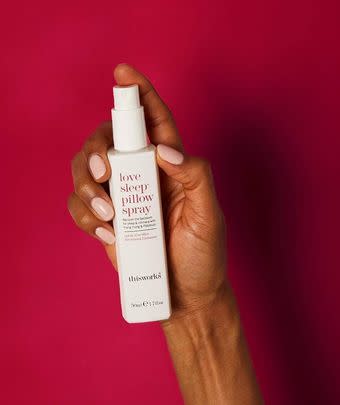 ThisWorks' ylang-ylang and patchouli-infused sleep pillow spray is 53% off.