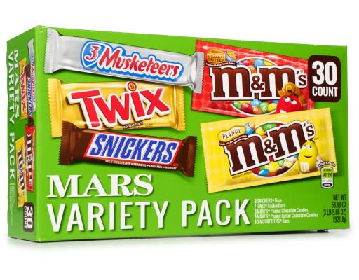 SNICKERS, M&M'S & TWIX Fun Size Chocolate Candy Variety Mix, 33.9